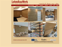 Tablet Screenshot of lehmbauwerk.de